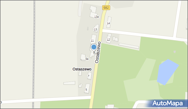 Ostaszewo, Ostaszewo, 9/1, mapa Ostaszewo