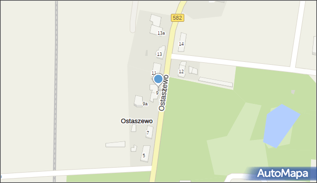 Ostaszewo, Ostaszewo, 9/2, mapa Ostaszewo