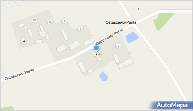 Ostaszewo-Pańki, Ostaszewo-Pańki, 6, mapa Ostaszewo-Pańki