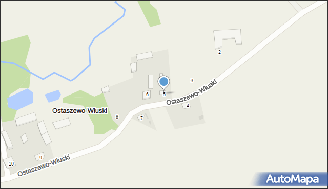 Ostaszewo-Włuski, Ostaszewo-Włuski, 5, mapa Ostaszewo-Włuski