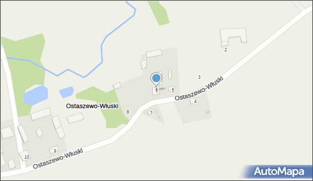 Ostaszewo-Włuski, Ostaszewo-Włuski, 6, mapa Ostaszewo-Włuski