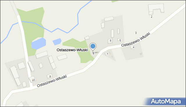 Ostaszewo-Włuski, Ostaszewo-Włuski, 8, mapa Ostaszewo-Włuski