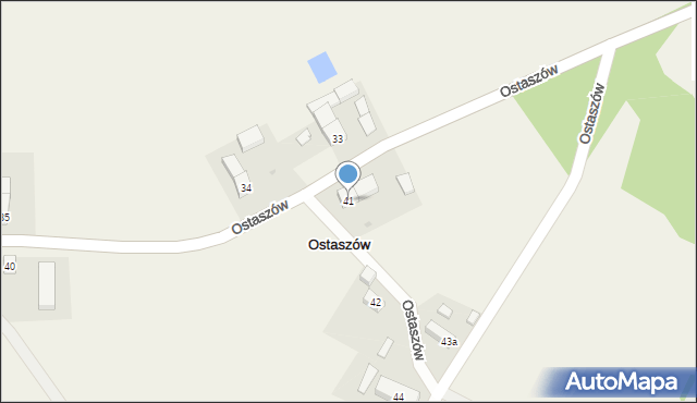 Ostaszów, Ostaszów, 41, mapa Ostaszów