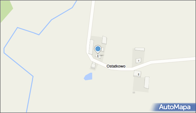 Ostatkowo, Ostatkowo, 6, mapa Ostatkowo