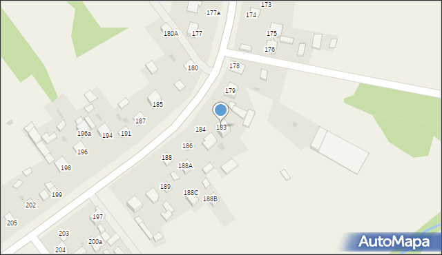 Ostojów, Ostojów, 183, mapa Ostojów