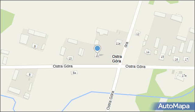 Ostra Góra, Ostra Góra, 11, mapa Ostra Góra