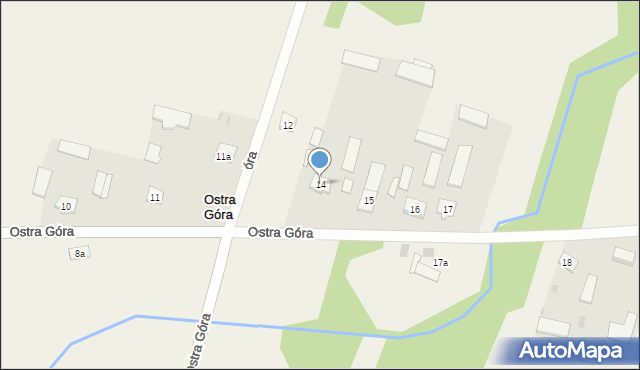 Ostra Góra, Ostra Góra, 14, mapa Ostra Góra