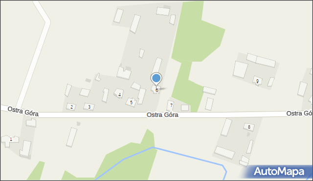 Ostra Góra, Ostra Góra, 6, mapa Ostra Góra