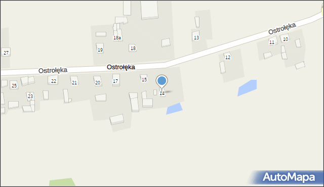 Ostrołęka, Ostrołęka, 14, mapa Ostrołęka