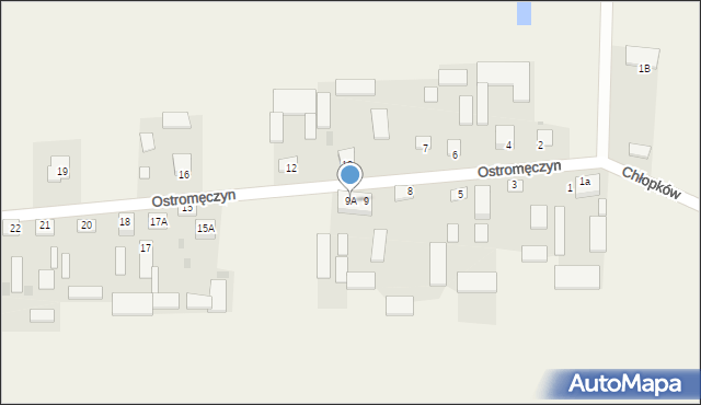 Ostromęczyn, Ostromęczyn, 9A, mapa Ostromęczyn