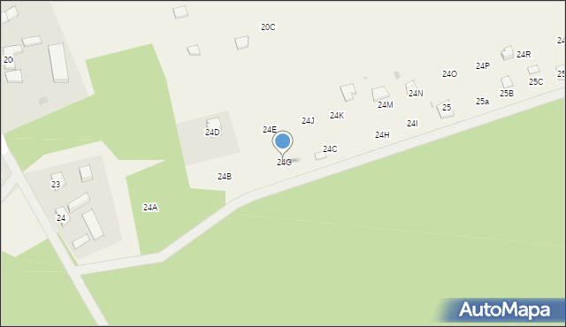 Ostroróg, Ostroróg, 24G, mapa Ostroróg