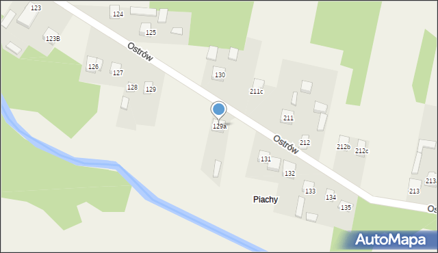 Ostrów, Ostrów, 129a, mapa Ostrów