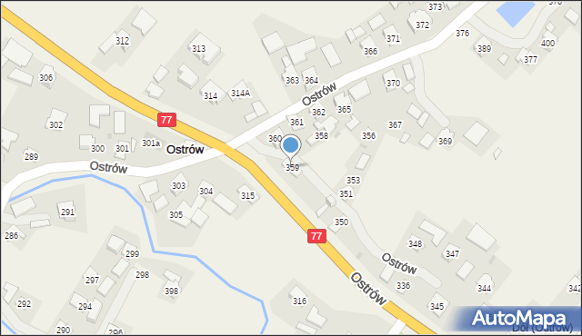 Ostrów, Ostrów, 359, mapa Ostrów