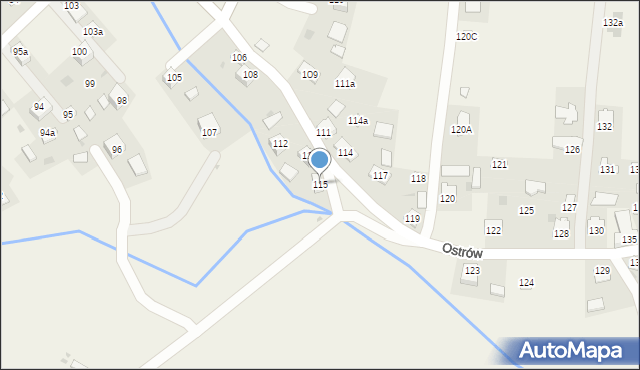 Ostrów, Ostrów, 115, mapa Ostrów
