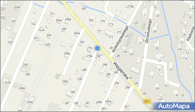 Ostrów, Ostrów, 278, mapa Ostrów