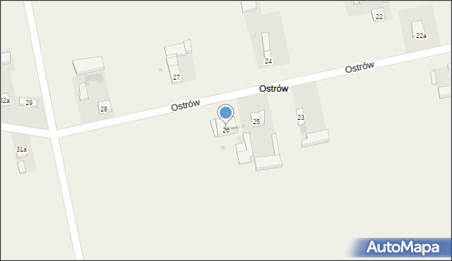 Ostrów, Ostrów, 26, mapa Ostrów