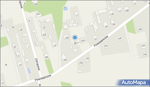 Ostrów-Kania, Ostrów-Kania, 16, mapa Ostrów-Kania