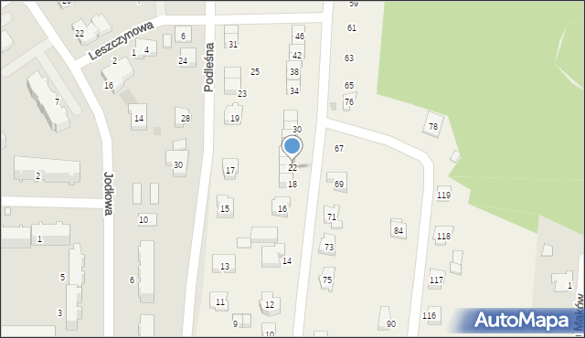 Ostrów-Osiedle, Ostrów-Osiedle, 22, mapa Ostrów-Osiedle