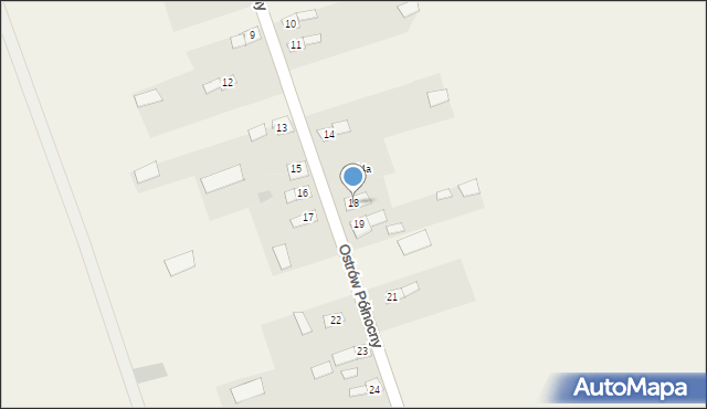 Ostrów Północny, Ostrów Północny, 18, mapa Ostrów Północny