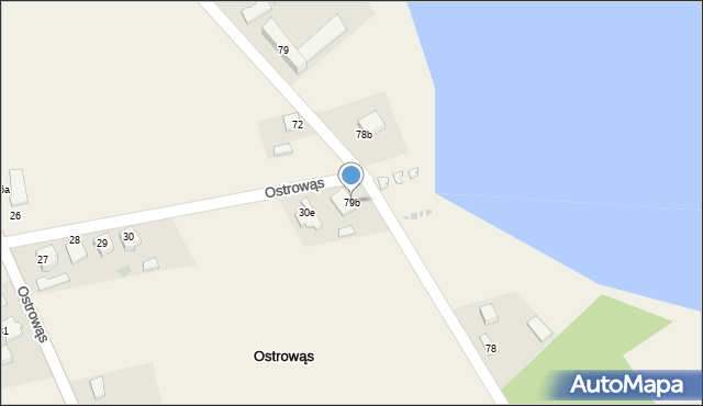 Ostrowąs, Ostrowąs, 79b, mapa Ostrowąs
