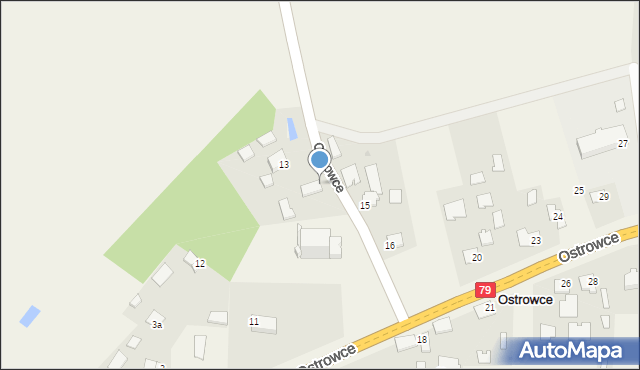 Ostrowce, Ostrowce, 11, mapa Ostrowce