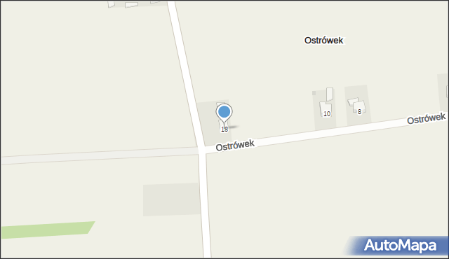 Ostrówek, Ostrówek, 18, mapa Ostrówek