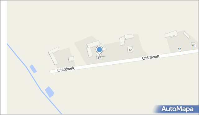Ostrówek, Ostrówek, 67, mapa Ostrówek