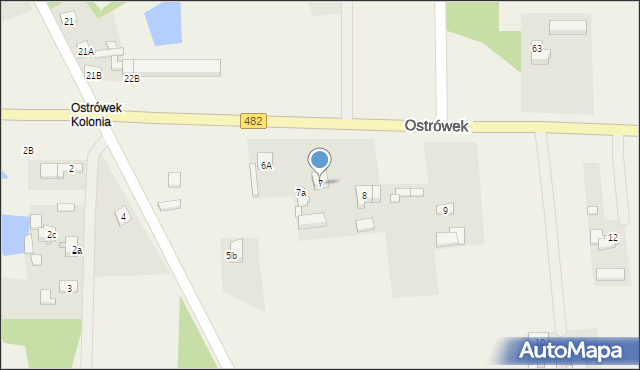 Ostrówek, Ostrówek, 7, mapa Ostrówek