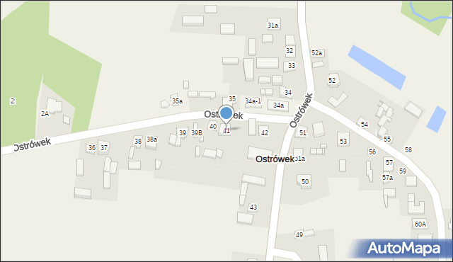 Ostrówek, Ostrówek, 41, mapa Ostrówek