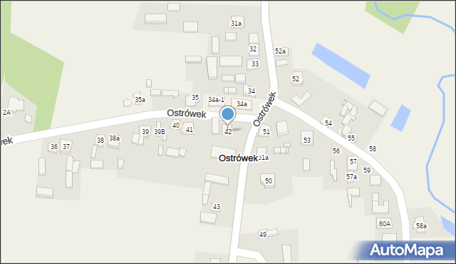 Ostrówek, Ostrówek, 42, mapa Ostrówek