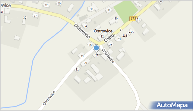 Ostrowice, Ostrowice, 27, mapa Ostrowice