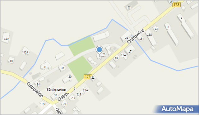 Ostrowice, Ostrowice, 28, mapa Ostrowice