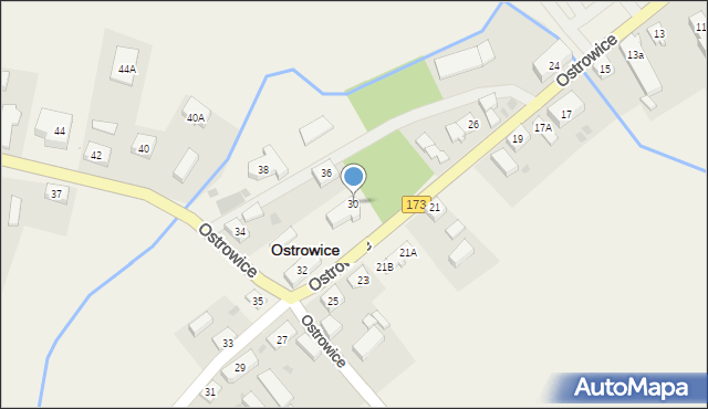 Ostrowice, Ostrowice, 30, mapa Ostrowice