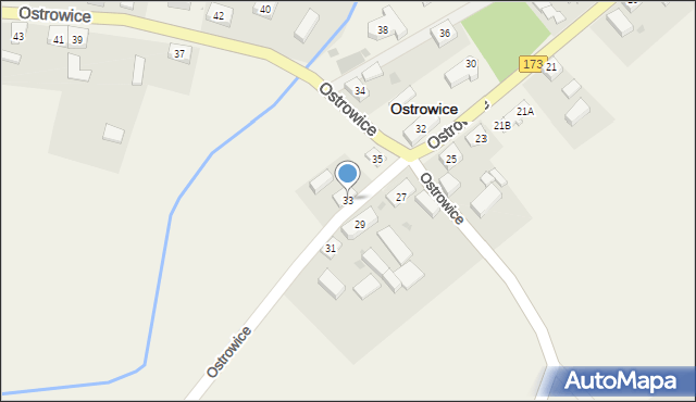 Ostrowice, Ostrowice, 33, mapa Ostrowice