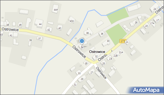 Ostrowice, Ostrowice, 34, mapa Ostrowice