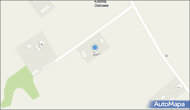 Ostrowie, Ostrowie, 82A, mapa Ostrowie