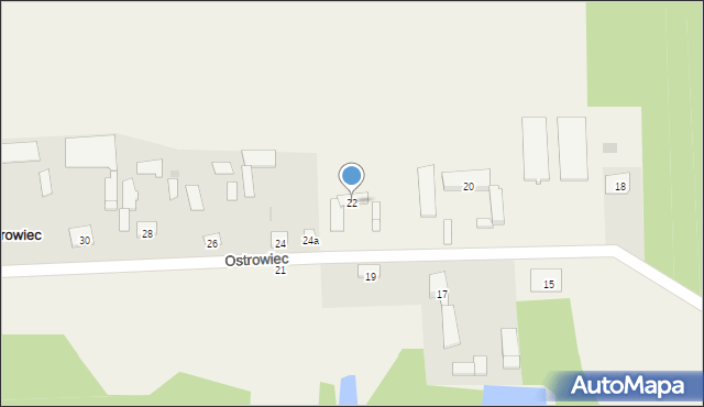 Ostrowiec, Ostrowiec, 22, mapa Ostrowiec