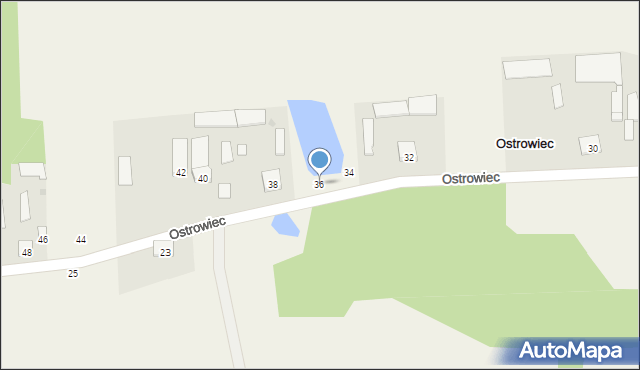 Ostrowiec, Ostrowiec, 36, mapa Ostrowiec