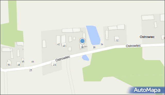 Ostrowiec, Ostrowiec, 38, mapa Ostrowiec