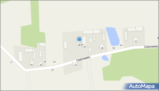 Ostrowiec, Ostrowiec, 42, mapa Ostrowiec