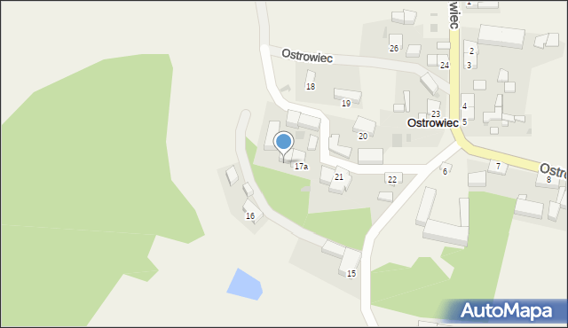 Ostrowiec, Ostrowiec, 17b, mapa Ostrowiec