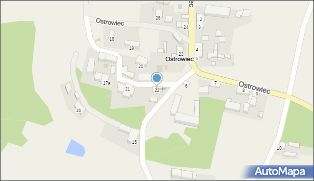 Ostrowiec, Ostrowiec, 22, mapa Ostrowiec