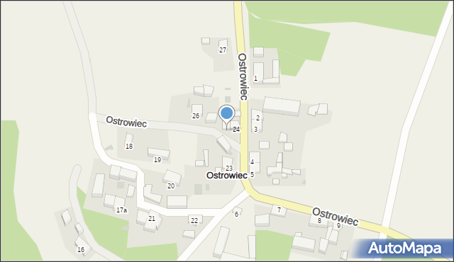 Ostrowiec, Ostrowiec, 25, mapa Ostrowiec