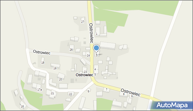 Ostrowiec, Ostrowiec, 3, mapa Ostrowiec