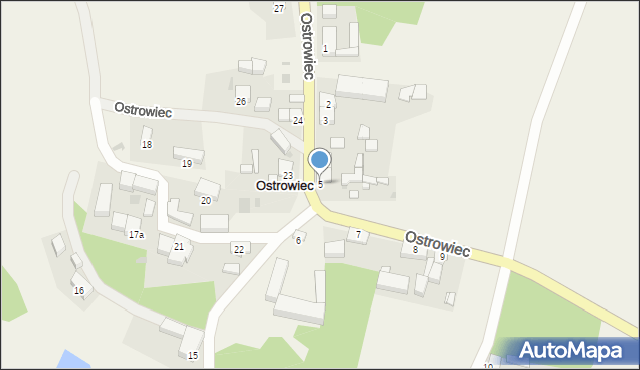 Ostrowiec, Ostrowiec, 5, mapa Ostrowiec