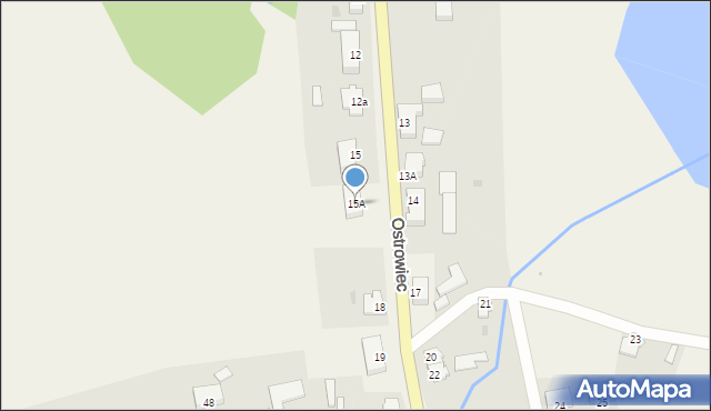 Ostrowiec, Ostrowiec, 15A, mapa Ostrowiec