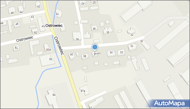 Ostrowiec, Ostrowiec, 37, mapa Ostrowiec