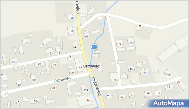 Ostrowiec, Ostrowiec, 41, mapa Ostrowiec