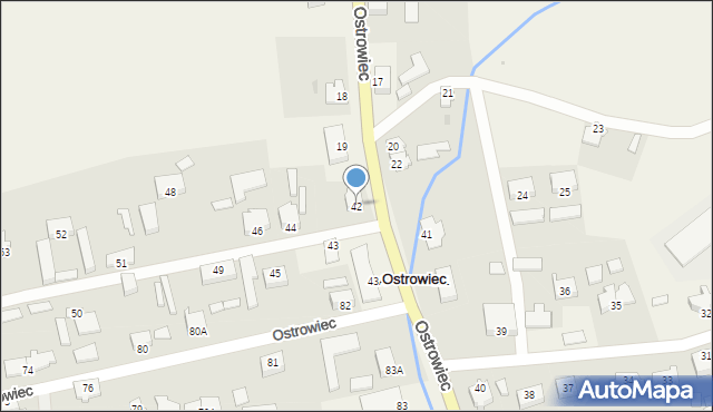 Ostrowiec, Ostrowiec, 42, mapa Ostrowiec