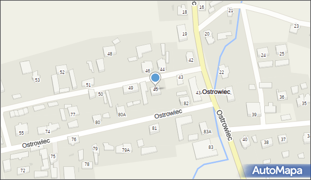 Ostrowiec, Ostrowiec, 45, mapa Ostrowiec